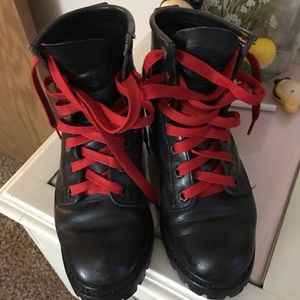 Frye combat boots . Size 6.5